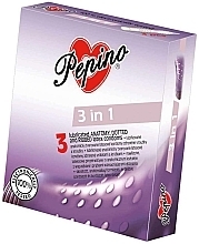 Fragrances, Perfumes, Cosmetics Condoms, 3 pcs - Pepino 3 In 1 