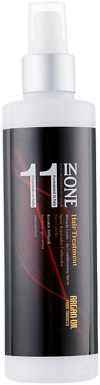 Repairing Hair Oil Spray 11in1 - Clever Hair Cosmetics Argan Oil&Keratin 11 in One — photo N1