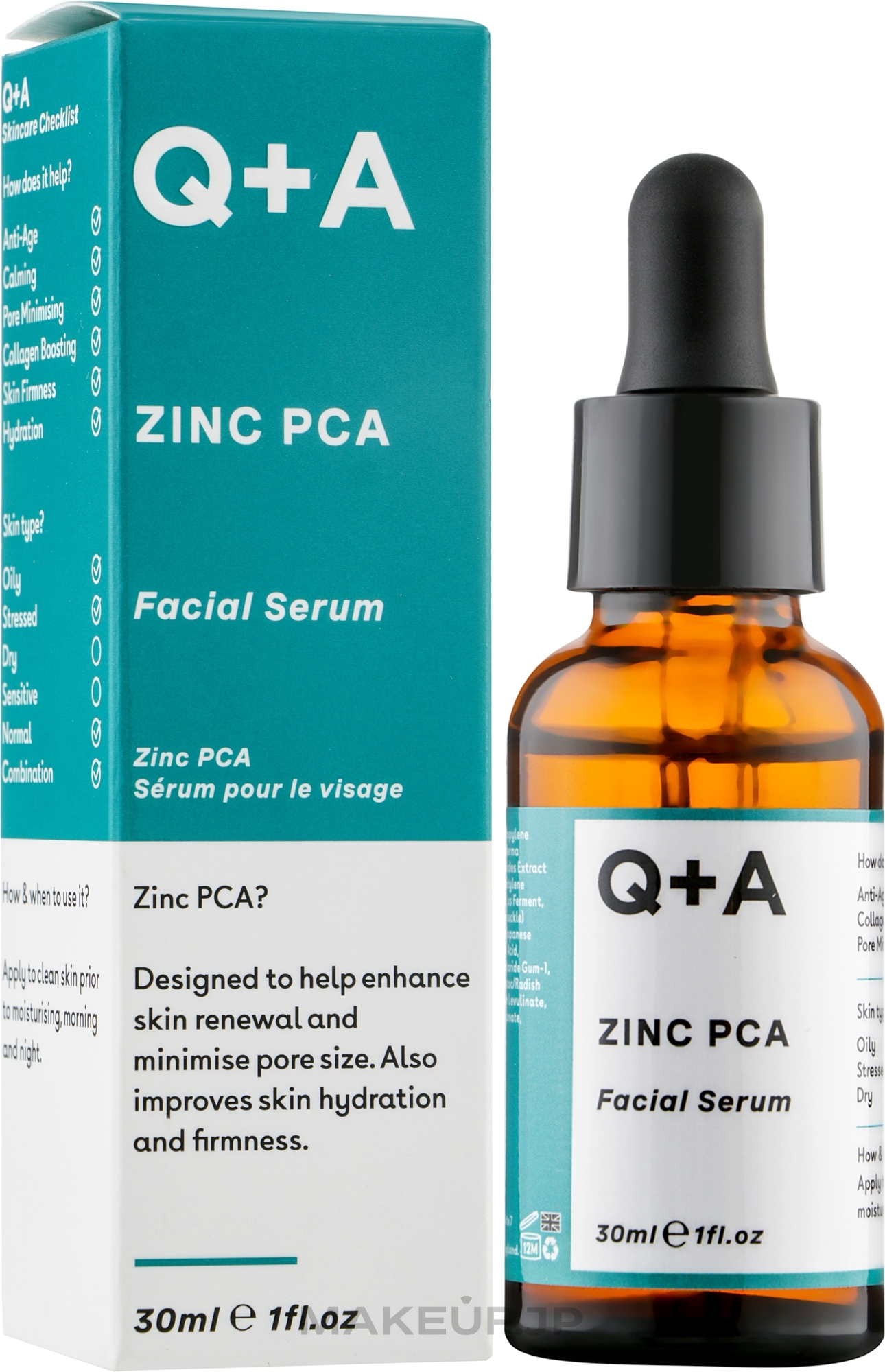 Face Serum - Q+A Zinc PCA Facial Serum — photo 30 ml