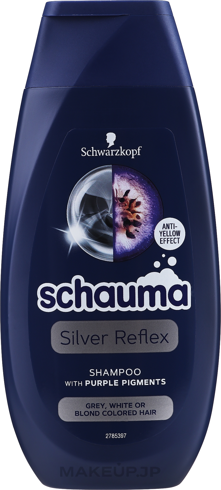 Gray Hair Shampoo - Schwarzkopf Schauma Silver Reflex Anti-Yellow Shampoo — photo 250 ml