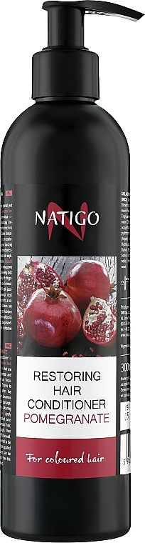 Restoring Pomegranate Conditioner - Natigo Restoring Hair Conditioner Pomegranate — photo N1