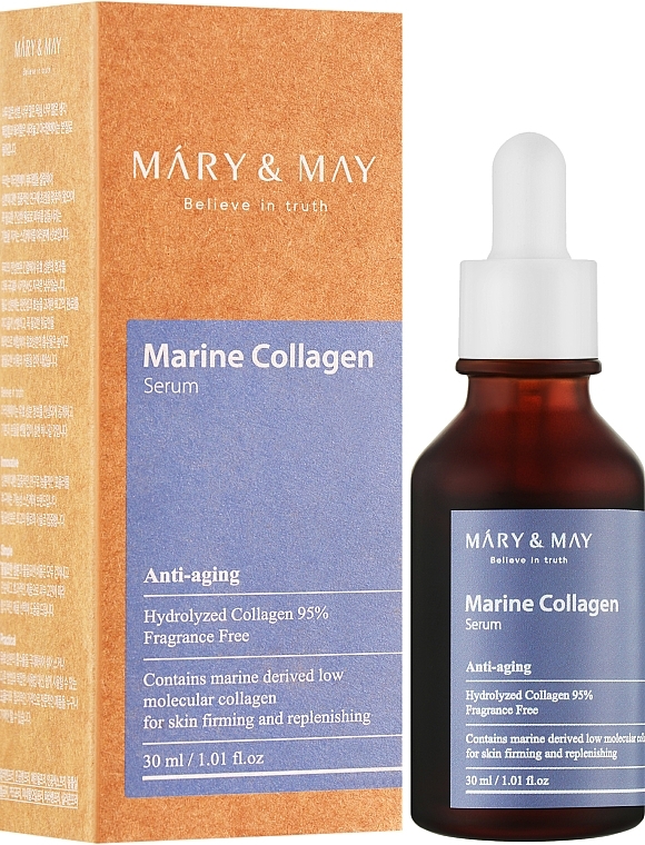 Collagen Face Serum - Mary & May Marine Collagen Serum — photo N2