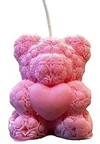 Fragrances, Perfumes, Cosmetics Bear Decorative Candle, pink - KaWilamowski