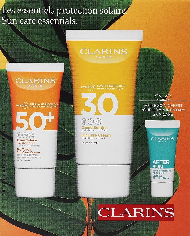 Set - Clarins Sun Set (sun/cr/30 ml + sun/cr/75 ml + balm/8 ml) — photo N1