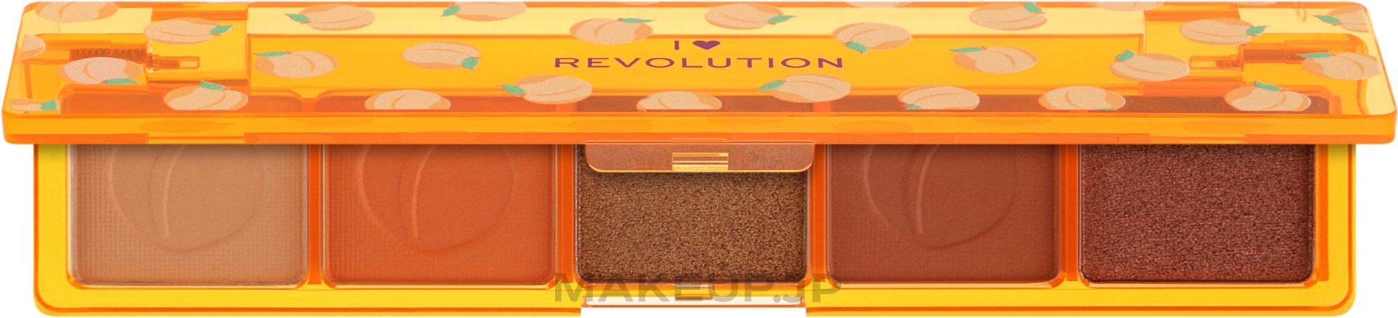 Eyeshadow Palette - I Heart Revolution Mini Match Palette Peach Please — photo 5 x 1.1 g