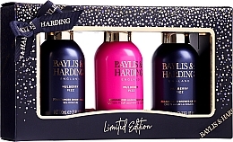 Fragrances, Perfumes, Cosmetics Set - Baylis & Harding Mulberry Fizz Trio Gift Set (sh/g/100 + b/lot/100ml + sh/cr/100ml)