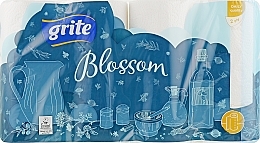 Fragrances, Perfumes, Cosmetics Paper Towels "Blossom", 2 layers, 88 sheets, 4 rolls - Grite