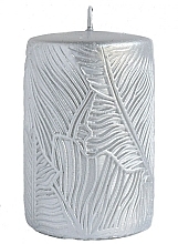 Decorative Candle, 7x10 cm, silver - Artman Tivano — photo N1
