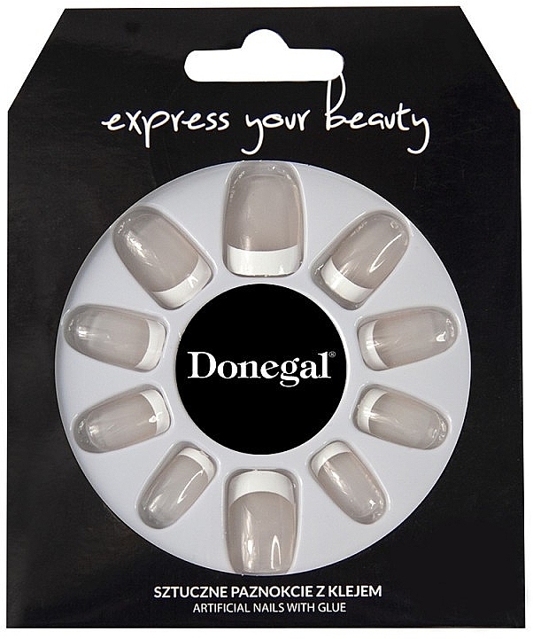 Fake Nails Set, French Manicure - Donegal Express Your Beauty — photo N1