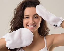 Paraffin Therapy Mitts 'Luxe Spa', white - MAKEUP Thick Paraffin Wax Mitts Therapy Spa White — photo N2
