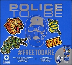 Set (edt/40ml + shampoo/100ml) - Police To Be #Freetodare — photo N1