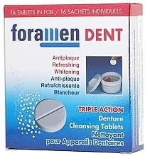 Denture Cleaning Tablets - Foramen Dent Triple Action Denture Cleansing Tablets — photo N1