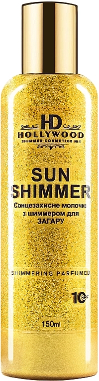 Shimmering Tanning Milk - HD Hollywood Sun Shimmer Body Milk SPF 10 — photo N1