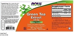 Green Tea Extract, 400 mg - Now Foods — photo N3