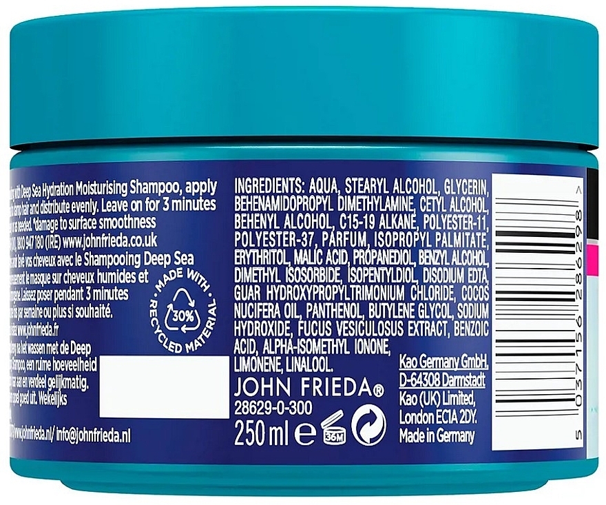 Moisturizing Hair Mask - John Frieda Deep Sea Hydration Mask — photo N2