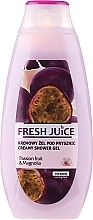 Fragrances, Perfumes, Cosmetics Shower Cream-Gel "Passion Fruit and Magnolia" - Fresh Juice Creamy Shower Gel Passion Fruit & Magnolia
