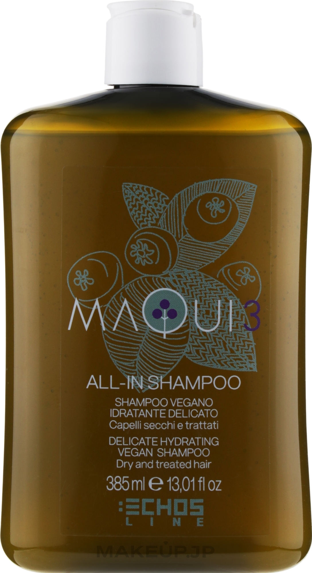 Delicate Moisturizing Shampoo - Echosline Maqui 3 Delicate Hydrating Vegan Shampoo — photo 385 ml