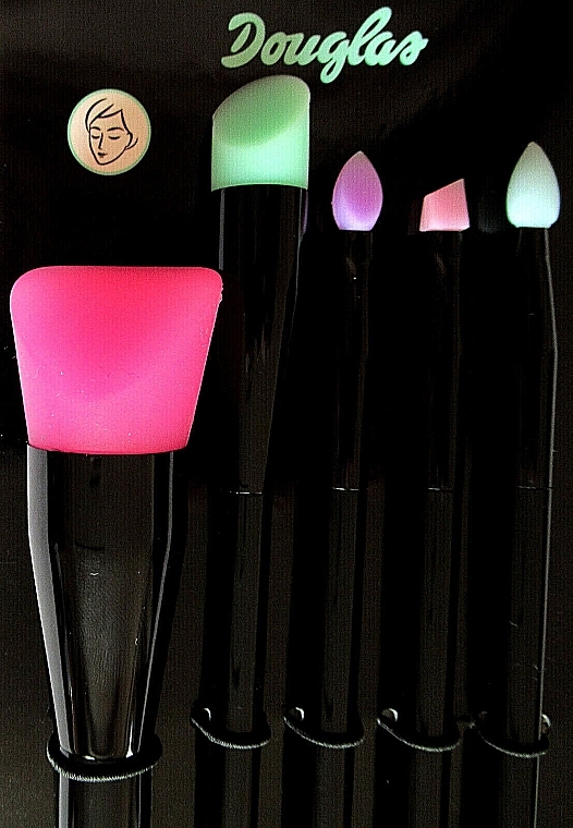 Makeup Brush Set, 5 pcs - Douglas Silicone Brush Set — photo N2