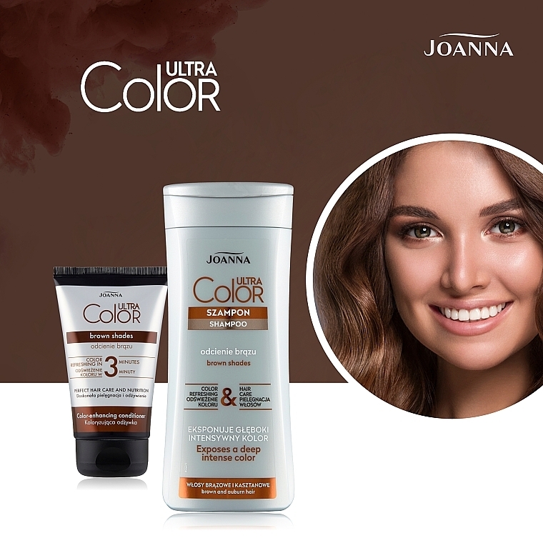 Tinted Hair Conditioner - Joanna Ultra Color System Brown Shades — photo N6