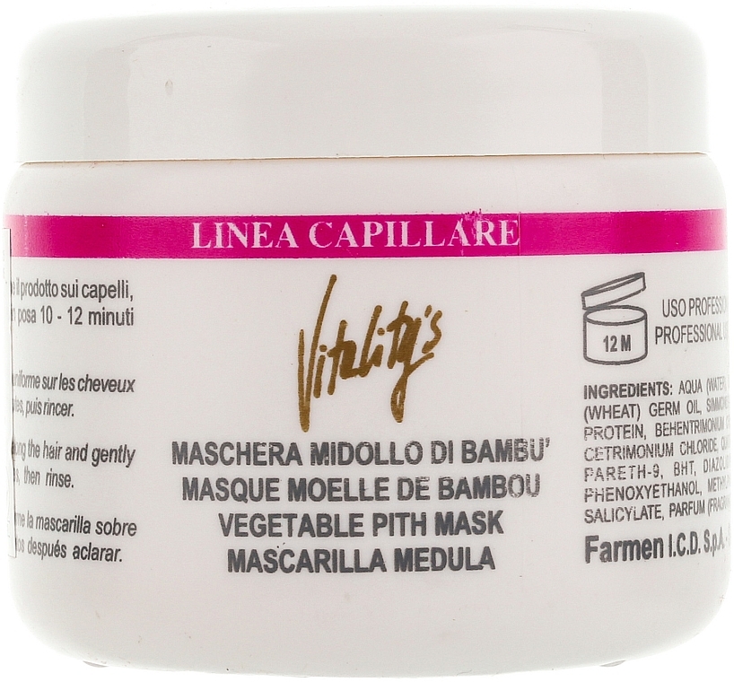 Strengthening Bamboo Mask - Vitality's Linea Capillare Mask — photo N1