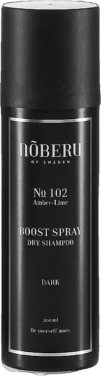 Dry Shampoo - Noberu of Sweden №102 Amber-Lime Boost Spray Dark Dry Shampoo — photo N1