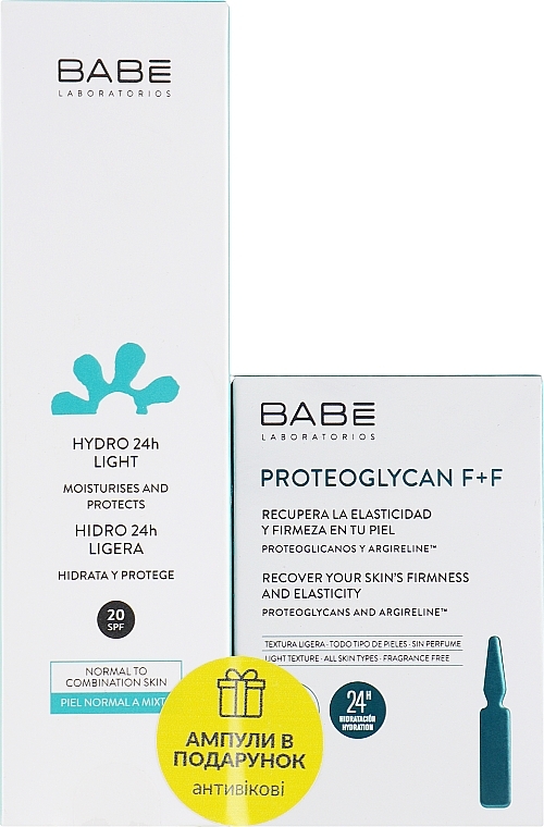 Anti-Aging Action Set - Babe Laboratorios (cr/50ml + concentrated/ampoules/2x2ml) — photo N1