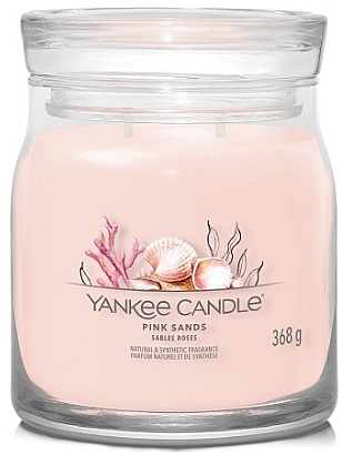 Scented Candle in Jar 'Pink Sands', 2 wicks - Yankee Candle Singnature — photo N1