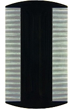 Fragrances, Perfumes, Cosmetics Thin-Toothed Comb, double-sided 9.5 cm, Pe-139, black - Disna