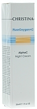 Fragrances, Perfumes, Cosmetics Night Brightening Cream - Christina FluorOxygen+C Alpha C Night Cream