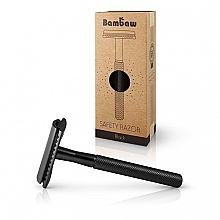 Shaving Razor with Replaceable Blade, black - Bambaw Safety Razor — photo N1