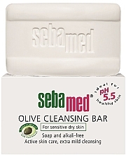 Fragrances, Perfumes, Cosmetics Soap - Sebamed Olive Cleansing Bar