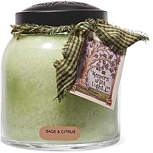 Fragrances, Perfumes, Cosmetics Scented Candle in Jar - Cheerful Candle Sage & Citrus Keepers Of The Light