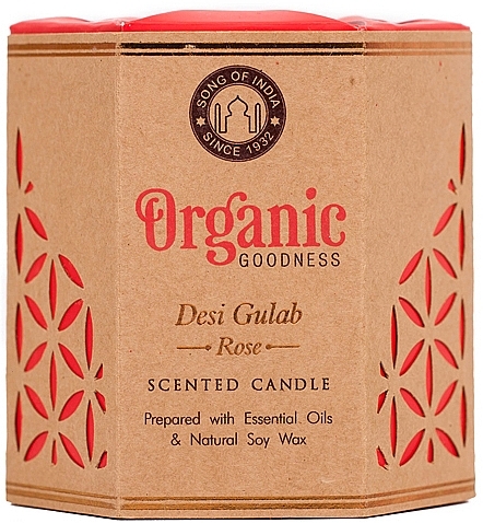 Scented Candle "Desi Gulab Rose" - Song of India Scented Candle — photo N1