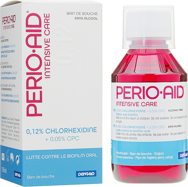 0.12% Chlorhexidine Bigluconate Mouthwash - Dentaid Perio-Aid Intensive Care — photo N5