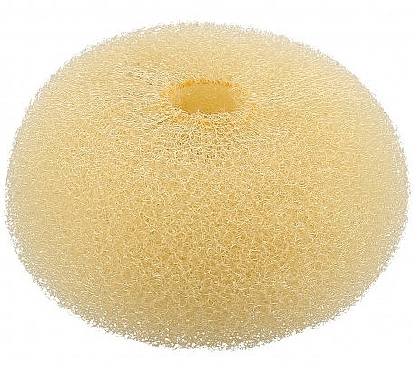 Hair Bun, round, light, 90 mm - Lussoni Hair Bun Ring Yellow — photo N1