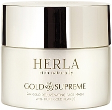 Face Mask - Herla Gold Supreme 24K Gold Rejuvenating Face Mask With Pure Gold Flakes — photo N2