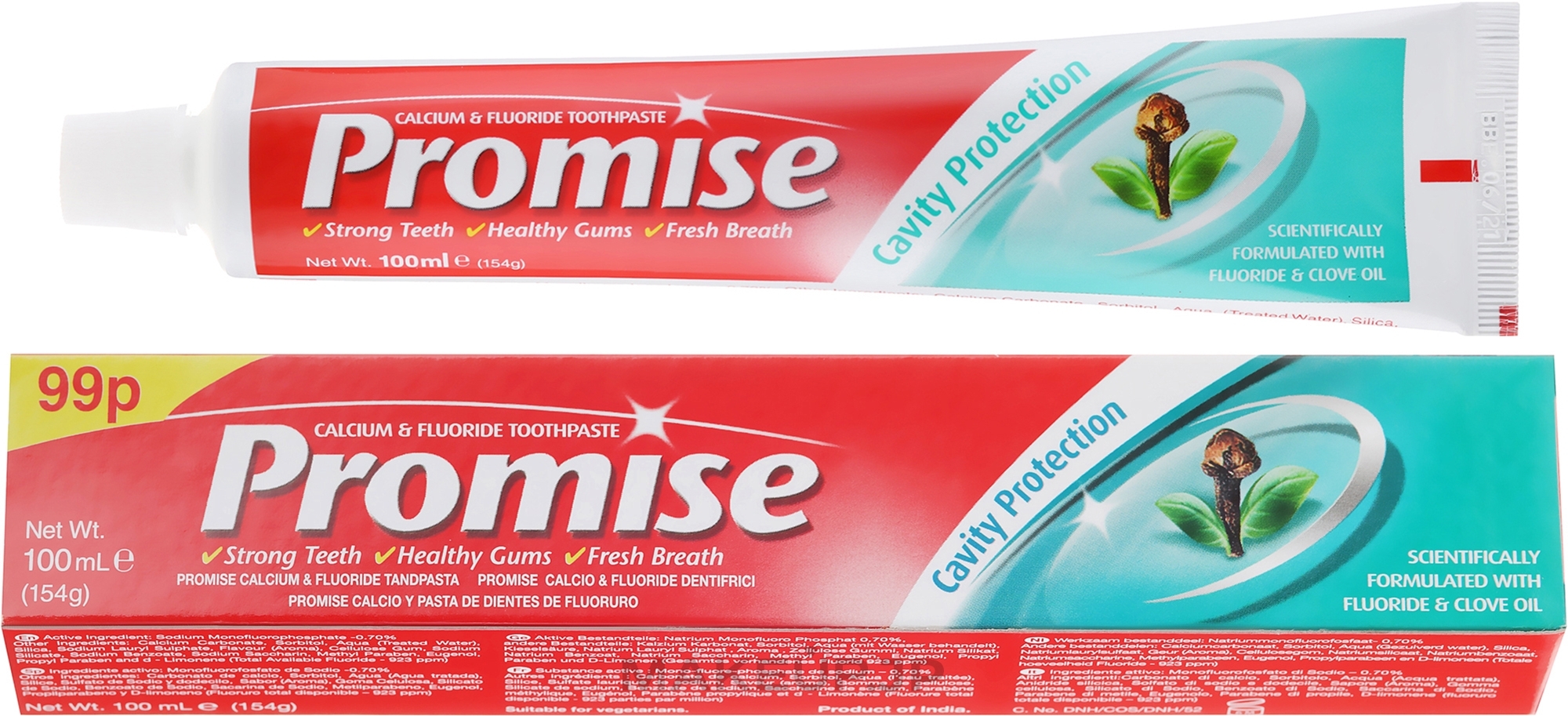 Toothpaste Promise "Anti-Caries Protection" - Dabur — photo 100 ml