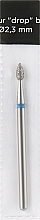 Nail File Drill Bit, bullet, 2,3 mm, blue - Head The Beauty Tools — photo N1