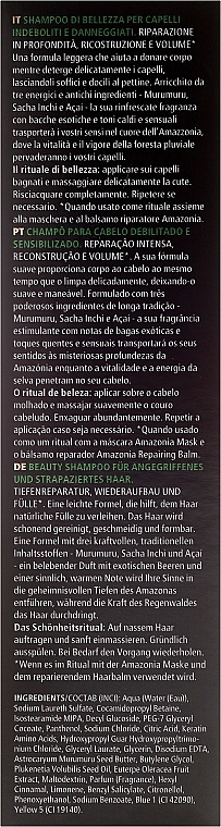 Weak & Damaged Hair Shampoo - Orofluido Amazonia Shampoo — photo N3