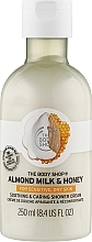 Fragrances, Perfumes, Cosmetics Softening Shower Cream "Almond Milk & Honey" - The Body Shop Almond Milk & Honey Soothing & Caring Shower Cream