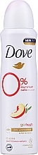 Fragrances, Perfumes, Cosmetics Aluminum-Free Deodorant Spray "Peach & Verbena" - Dove Go Fresh Peach & Lemon Verbena