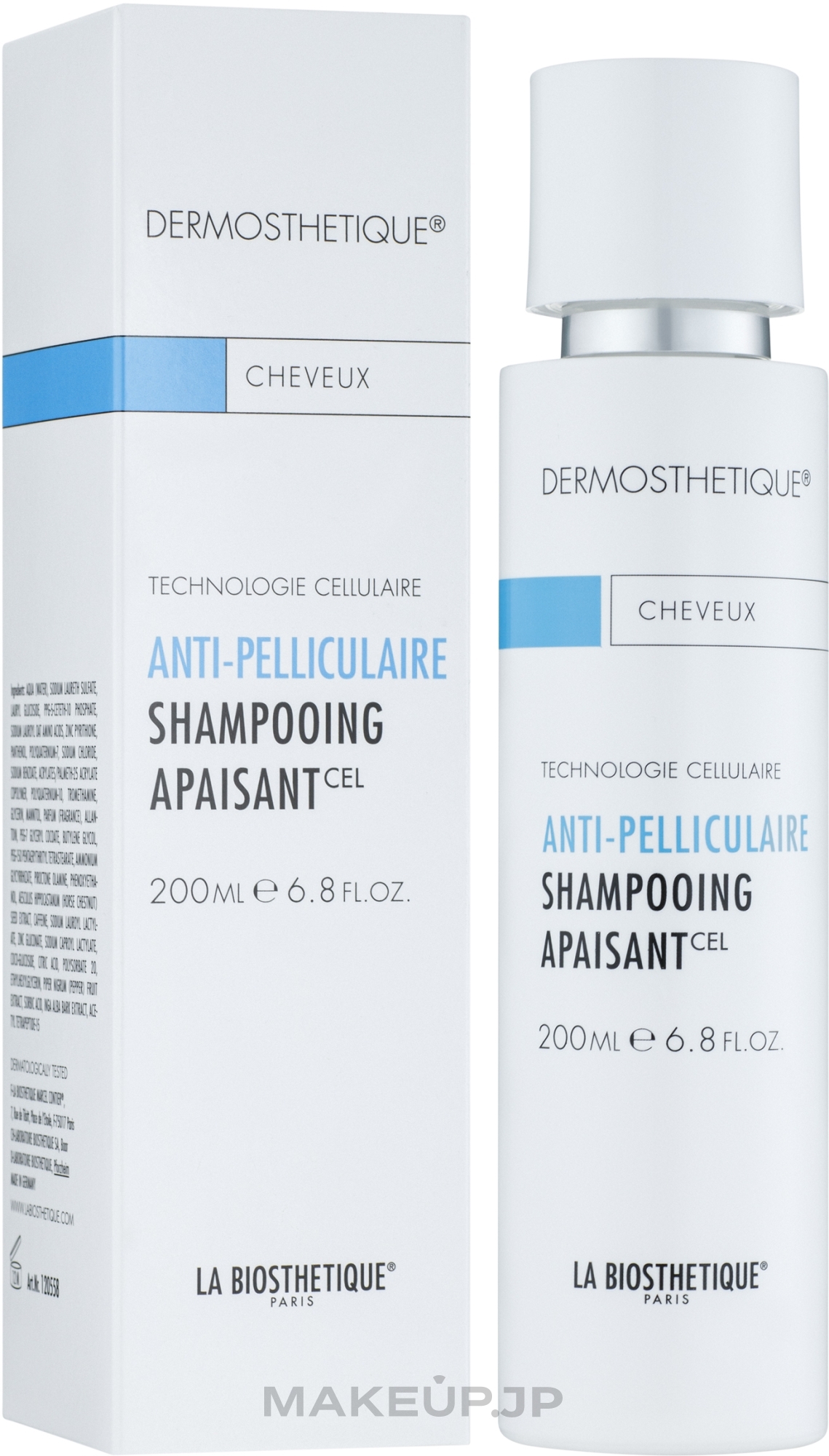 Cell-Active Anti-Dandruff Shampoo for Sensitive Scalp - La Biosthetique Dermosthetique Shampooing Apaisant — photo 200 ml