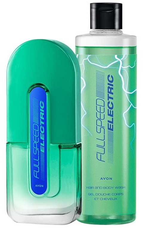 Avon Full Speed Electric - Set (edt/75 ml + sh/gel/250 ml) — photo N1