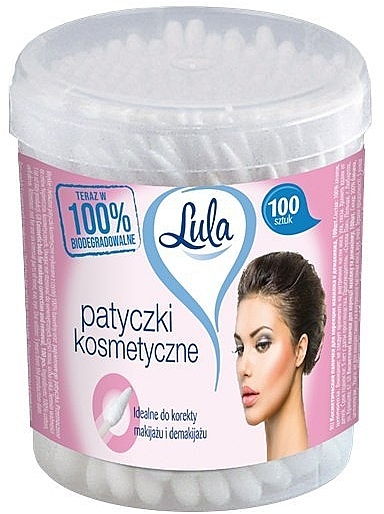 Cotton Buds in Jar, 100 pcs - LULA — photo N1