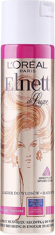 Volume Hair Spray - L'Oreal Paris Elnett De Luxe Volume Hairspray Very Strong Hold — photo N1