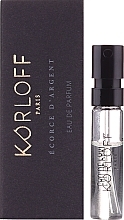 Fragrances, Perfumes, Cosmetics Korloff Paris Ecorce D'Argent - Eau de Parfum (sample)