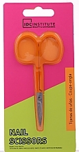 Nail Scissors, orange - IDC Institute Neon Precision Scissors — photo N1