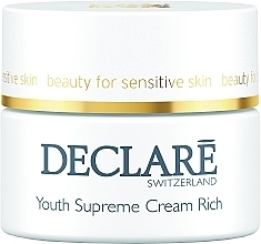 Fragrances, Perfumes, Cosmetics Nourishing Anti-Aging Cream - Declare Pro Youthing Youth Supreme Cream Rich