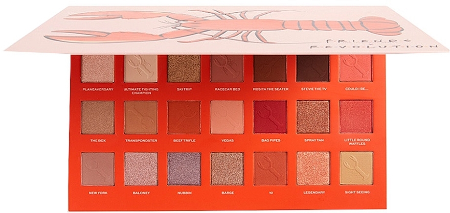 Eyeshadow Palette - Makeup Revolution X Friends He's Her Lobster Shadow Palette — photo N2