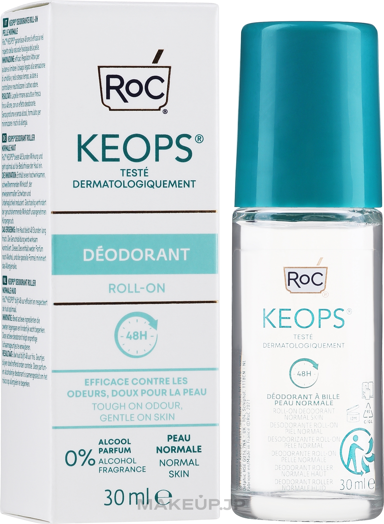 Body Deodorant - Roc Keops Deo Roll-On Normal Skin — photo 30 ml